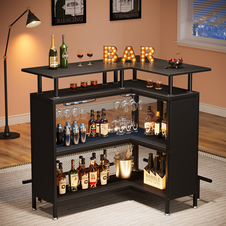 Ebern Designs Harlesden Bar Unit with Storage Wayfair